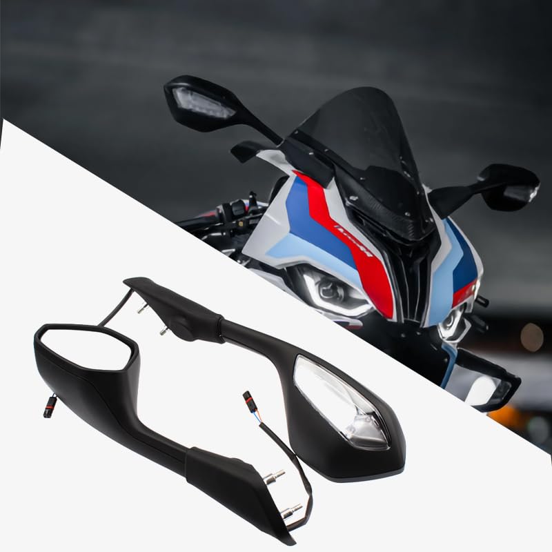 S1000RR(K67)シーケンシャルウインカー付きステルスミラー 並行輸入品】 バイク 二輪ミラー LED ウィンカーライト BMW